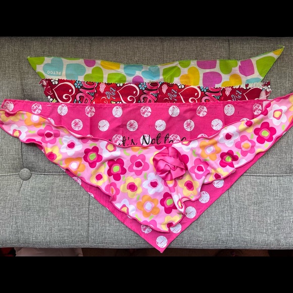 NEW Dogs Set of 4 Bandannas Including Minnie Mouse